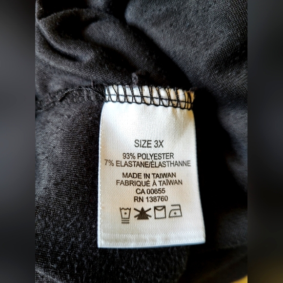 4 for $30 🌈 Activezone black velour drawstring pants with pockets size 3X - Picture 7 of 9